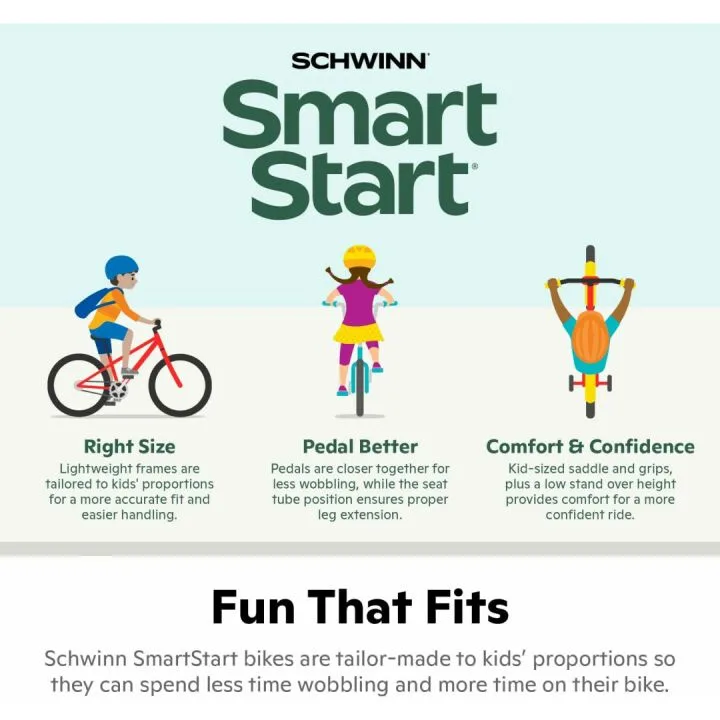 Schwinn Koen & Elm Kids BMX Bike with Training Wheels