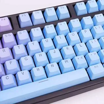 Sunset Gradient Keycaps - Vivid 104 Keys for Mechanical Keyboards