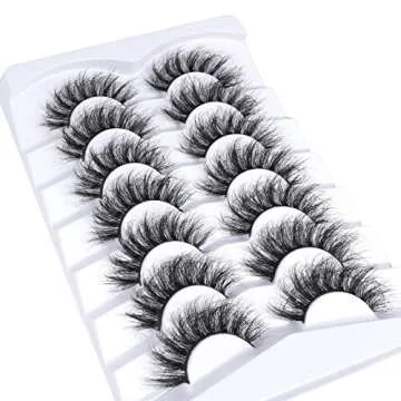 Mebver Cat Eye Faux Mink Lashes for Natural Looks