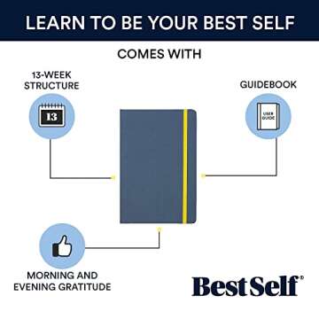 BestSelf Self Journal Distance Navy - 13-Week Planner