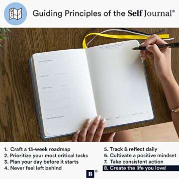 BestSelf Self Journal Distance Navy - 13-Week Planner