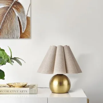 Ziqqeelam Gold Small Table Lamp - Elegant Fixture for Any Space