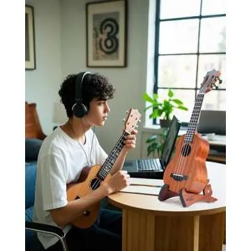 Elegant Musbeat Ukulele Stand for Home and Travel