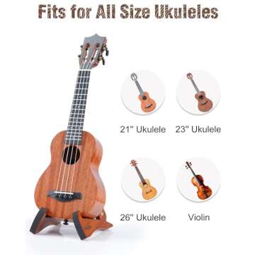 Elegant Musbeat Ukulele Stand for Home and Travel