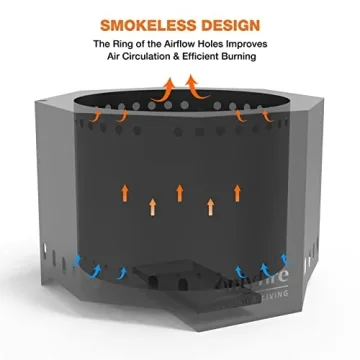 Onlyfire Smokeless Wood Burning Fire Pit for Outdoor Fun