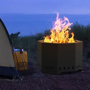 Onlyfire Smokeless Wood Burning Fire Pit for Outdoor Fun