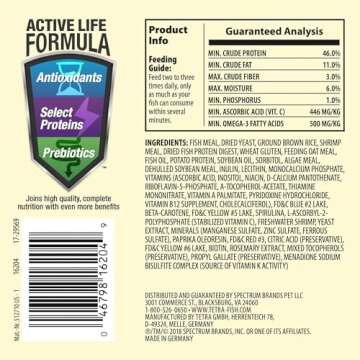 Tetra TetraMin Tropical Flakes 3.53 Ounces - Balanced Fish Food