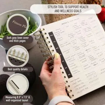 SheeFit Fitness Journal - Stylish Undated Fitness Planner for Women