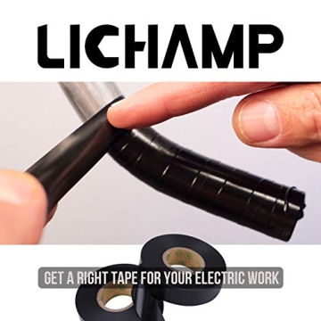 Lichamp 10-Pack Electrical Tape for DIY and Professionals