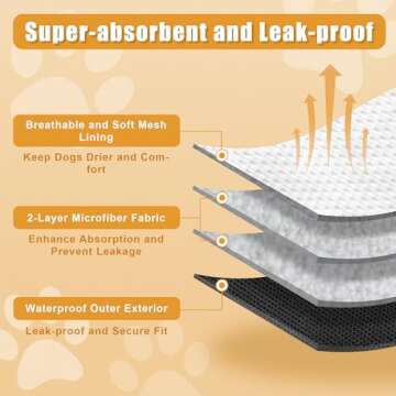 Teamoy Reusable Wrap Diapers for Male Dogs, Washable Puppy Belly Band Pack of 3 (M, 13"-16" Waist, Black+ Gray+ Lake Blue)