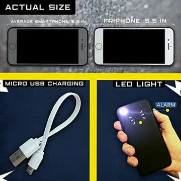 Streetwise FRiPHONE Stun Gun Flashlight for Self Defense