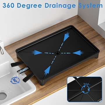 G-TING Rust-Proof Dish Drying Rack for Kitchen Counter