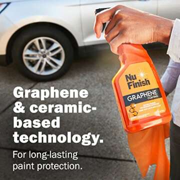 Nu Finish Water-Repellent Ceramic and Graphene Technology Vehicle Finishing Kit, Car Shine - Include...