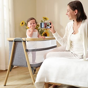AMKE Baby Bassinets: Adjustable Bedside Sleeper for Safe Co-Sleeping