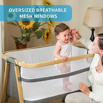 AMKE Portable Bedside Bassinet for Safe Co-Sleeping