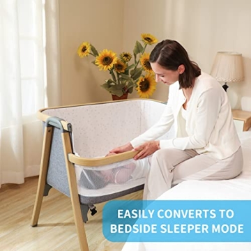 AMKE Portable Bedside Bassinet for Safe Co-Sleeping