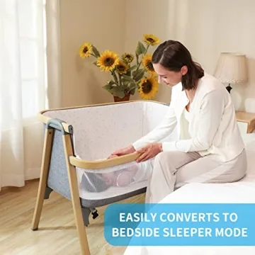 AMKE Portable Bedside Bassinet for Safe Co-Sleeping