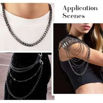 Beadthoven 1 Roll 16.4 Feet Aluminium Curb Chains 12x7x2mm Black Twisted Links Cable Necklace Chain Unwelded with Spool for Jewelry Making