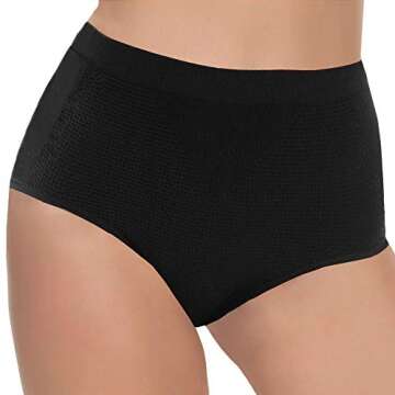 CeesyJuly Womens Padded Booty Booster Butt Lifter Shaper Firm Control Panties Black