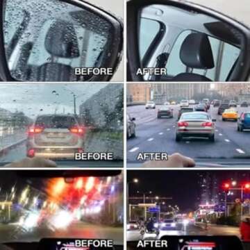 KCRPM Automotive Oil Film Cleaning Brush, Universal Glass Cleaning Wipe Board, Glass Oil Film Remover, Hydrophobic Glass Coating for Windshield (3pcs)