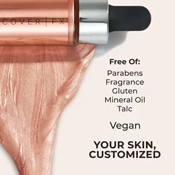 COVER FX Custom Enhancer Drops - Lustrous Gold Highlighter