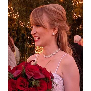 Miraculous Garden Silver Plated Rhinestone Crystal Statement Choker Necklace Jewelry Gifts fit with ...