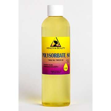 Polysorbate 80 T-MAZ 80 Tween 80 Solubilizer Surfactant & Emulsifier 100% Pure 4 oz