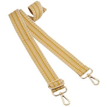 ZOOEASS Wide Shoulder Strap Adjustable Replacement Belt Guitar Style Crossbody Bag Handbag Strap Mul...