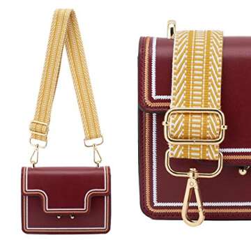 ZOOEASS Adjustable Wide Canvas Guitar Style Bag Strap