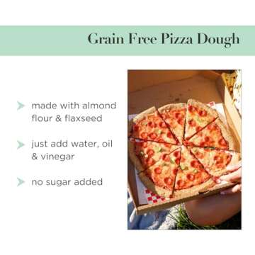 Stellar Eats Pizza Dough Baking Mix, 9.5 oz, 1 Pack - Grain Free, Gluten Free, Dairy Free, Plant Based, Paleo Friendly