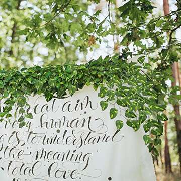 WhOnline 10pcs Fake Vines 69ft Artificial Greenery Garland Fake Hanging Plants Greenery Wall Backdrop for Home Bedroom Wedding Decoration Jungle Theme Party Supplies