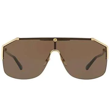 Gucci Brown Shield Men's Sunglasses GG0291S 002 99