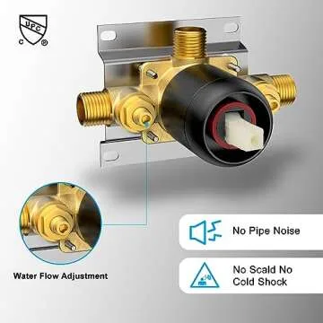 Stylish EMBATHER Shower Faucet Set with 6 inch Shower Head