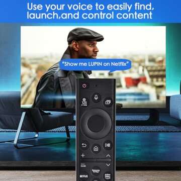 Replacement for Samsung Smart TV Remote,Voice Control Compatible with 2022 BN59-01385A,for Most 2018 to 2022 Smasung Crystal UHD QLED The Frame QLED 4K 8K Smart TVs