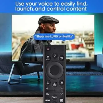 Replacement for Samsung Smart TV Remote,Voice Control Compatible with 2022 BN59-01385A,for Most 2018 to 2022 Smasung Crystal UHD QLED The Frame QLED 4K 8K Smart TVs