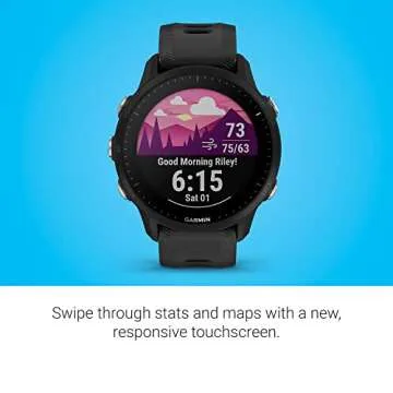 Garmin Forerunner® 955 Solar, GPS Running Smartwatch with Solar Charging Capabilities, Tailored to Triathletes, Long-Lasting Battery, Black - 010-02638-00