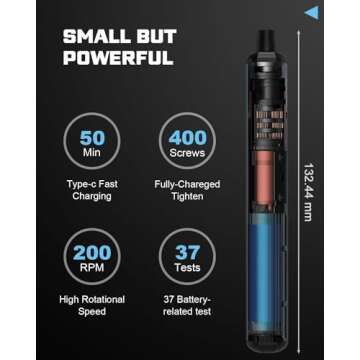 ILEVAR 68-in-1 Electric Precision Screwdriver Set - Mini Cordless Repair Tool for Eyeglasses, Laptop...