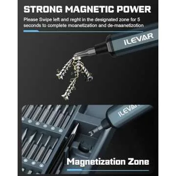 ILEVAR 68-in-1 Electric Precision Screwdriver Set - Compact & Reliable