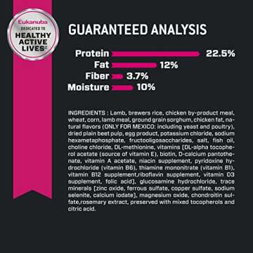 Eukanuba Adult Large Breed Lamb Dog Food 15 lb