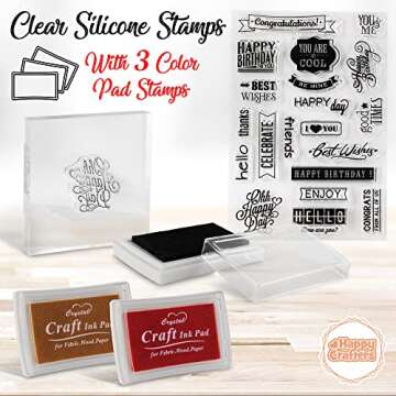 Card Making Kits For Adults And Kids- 24 Blank Greeting Cards And Envelopes With Supplies And Stamp Set- Giftable DIY Greeting Card Set- Happy Birthday Holiday Baby Shower Congratulations Thank You