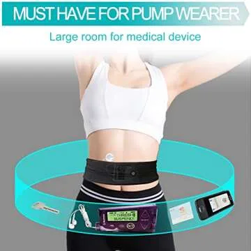Comfortable Insulin Pump Belt for Secure Diabetes Management