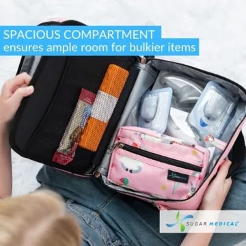 Sugar Medical Diabetes Travel Bag for Insulated Care Supplies