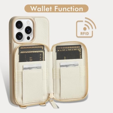 ZVE Crossbody Wallet Case for iPhone 13 Pro Max