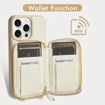 ZVE Crossbody Wallet Case for iPhone 13 Pro Max