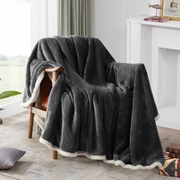 Soft and Warm BEAUTEX Sherpa Fleece Throw Blanket