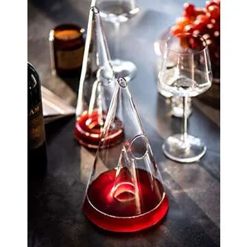 Le Sens Amazing Home Crown Wine Decanter, Crystal Glass Tower Red Wine Carafe, Wine Gift, Wine Accessories,Gift Box Wrapped