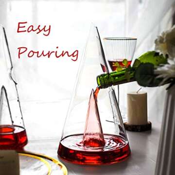 Le Sens Amazing Home Crown Wine Decanter, Crystal Glass Tower Red Wine Carafe, Wine Gift, Wine Accessories,Gift Box Wrapped