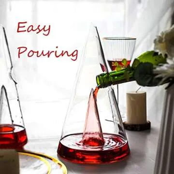 Le Sens Amazing Home Crown Wine Decanter, Crystal Glass Tower Red Wine Carafe, Wine Gift, Wine Accessories,Gift Box Wrapped