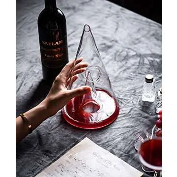 Le Sens Amazing Home Crown Wine Decanter, Crystal Glass Tower Red Wine Carafe, Wine Gift, Wine Accessories,Gift Box Wrapped