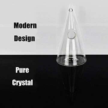 Le Sens Amazing Home Crown Wine Decanter, Crystal Glass Tower Red Wine Carafe, Wine Gift, Wine Accessories,Gift Box Wrapped